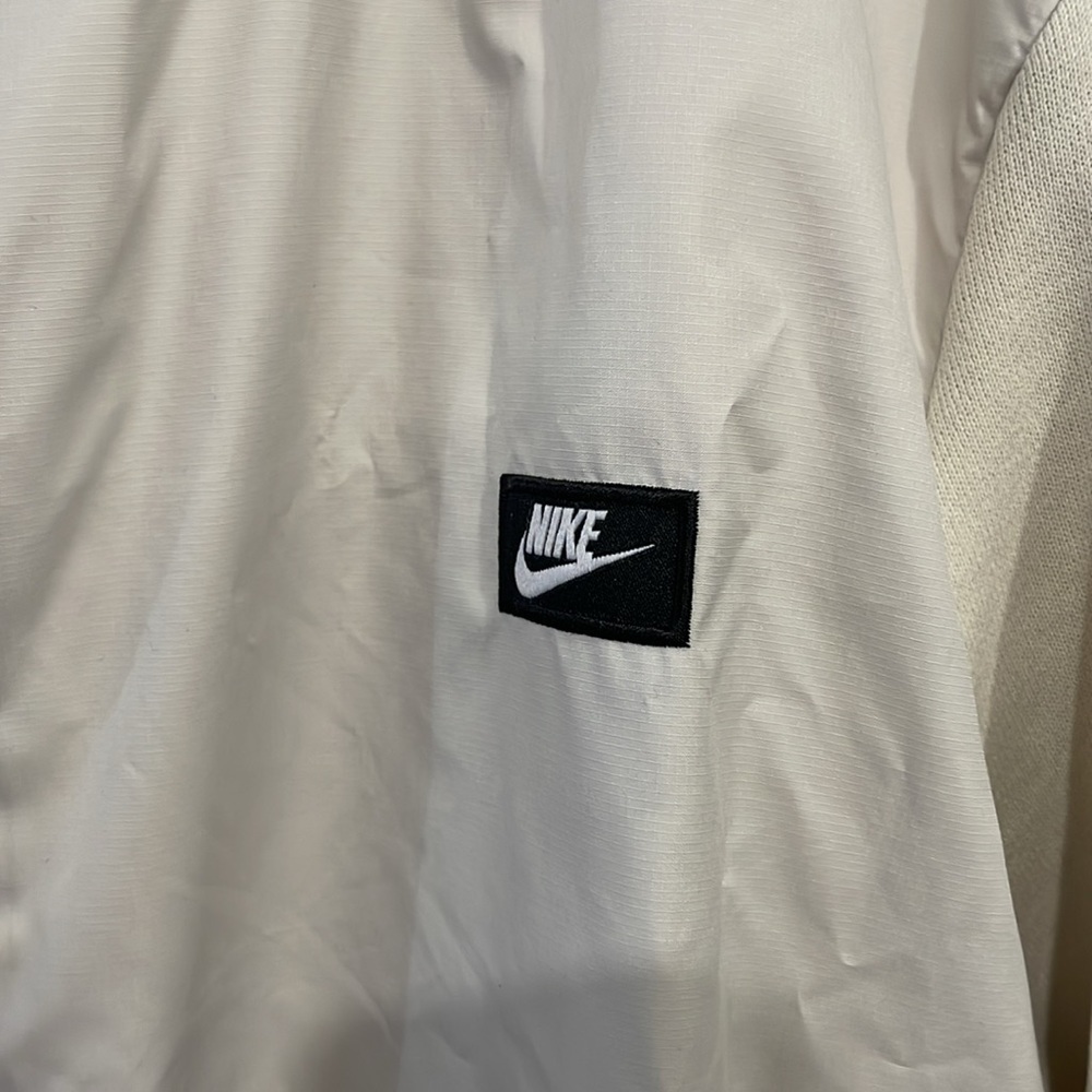 Nike polyester beige jacket sz L zip up - Picture 4 of 5